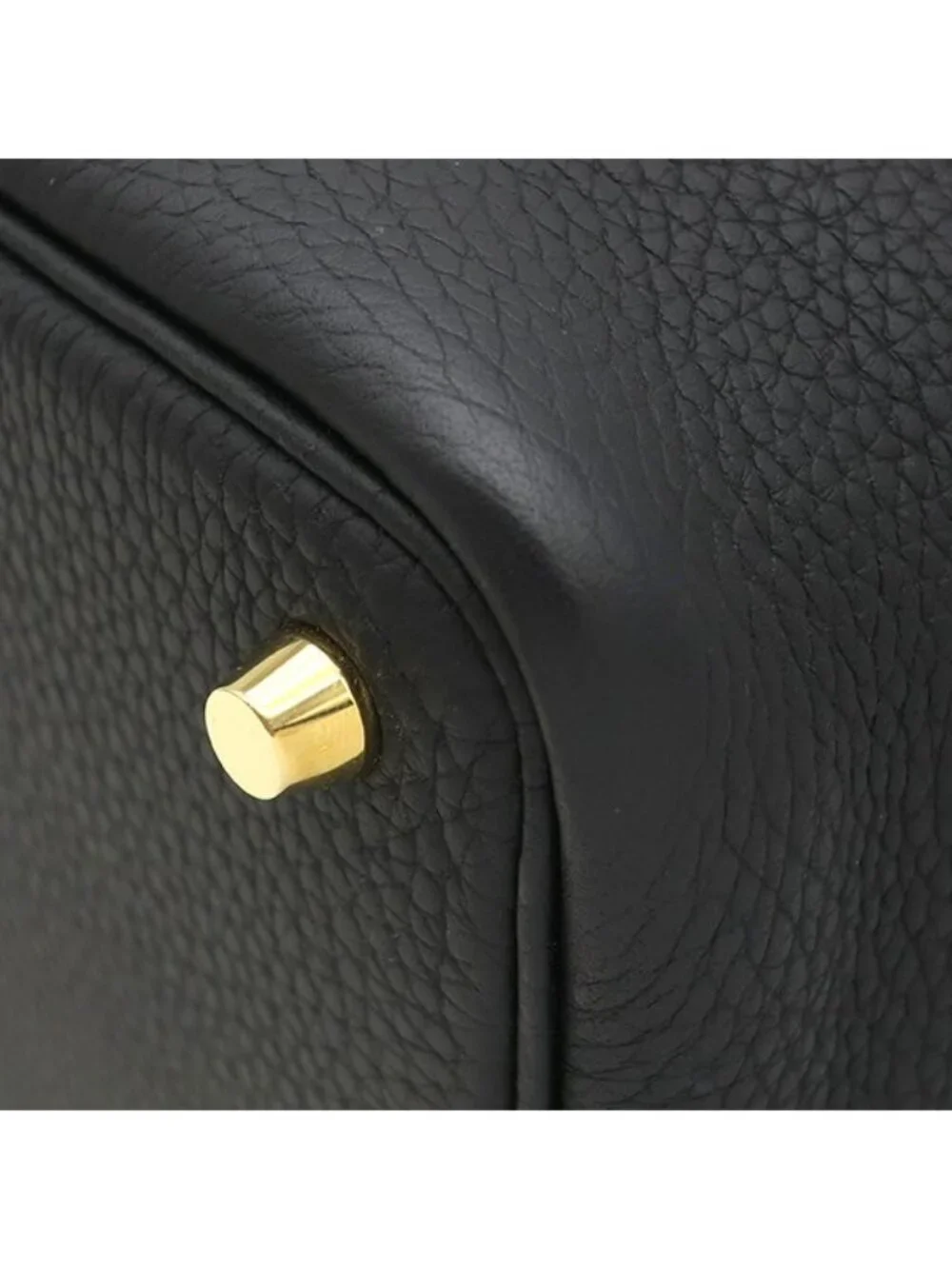 Hermes Handbag Picotin Lock 18 PM Taurillon Clemence Black Gold